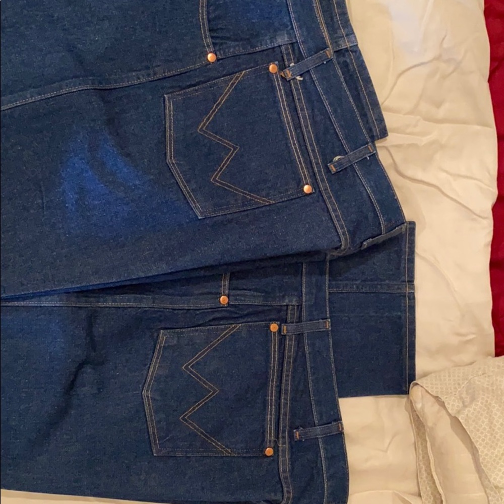 Starched Wrangler’s Jeans